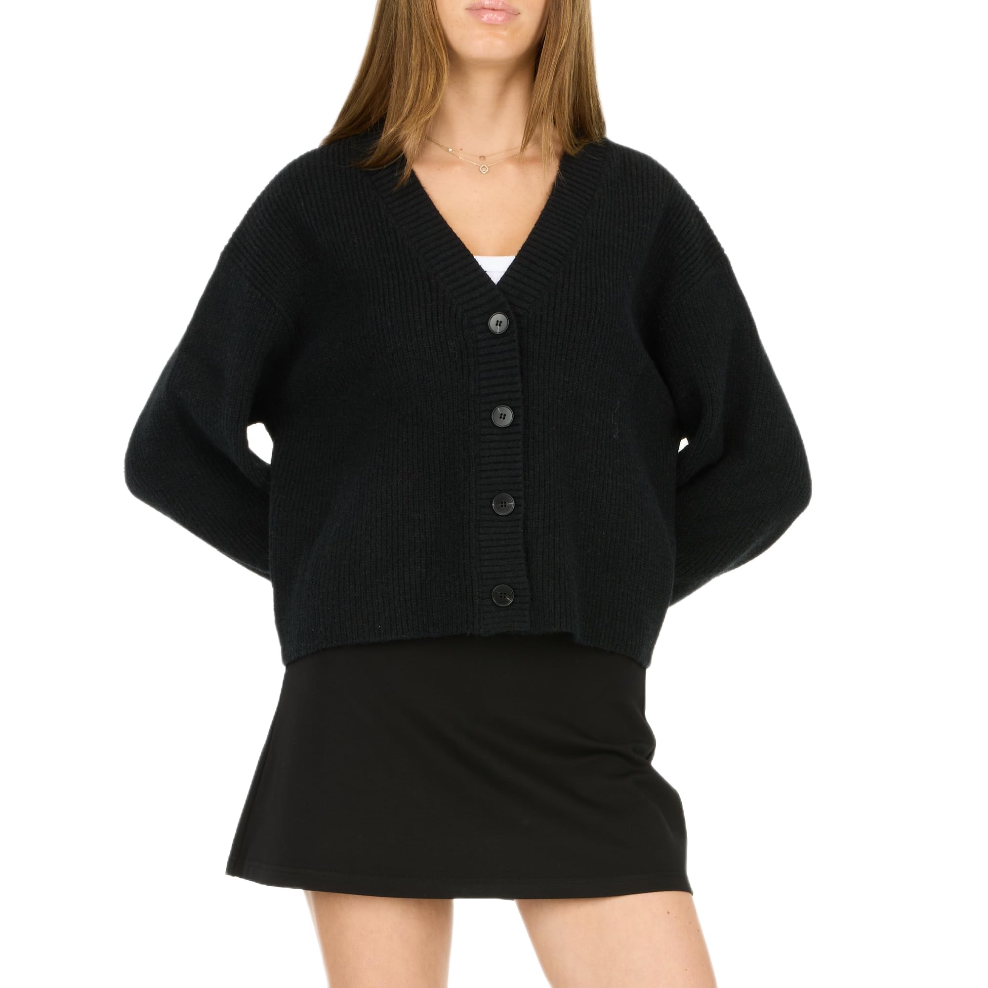 Forever 21 Womens Chunky Cropped Mossy Cardigan