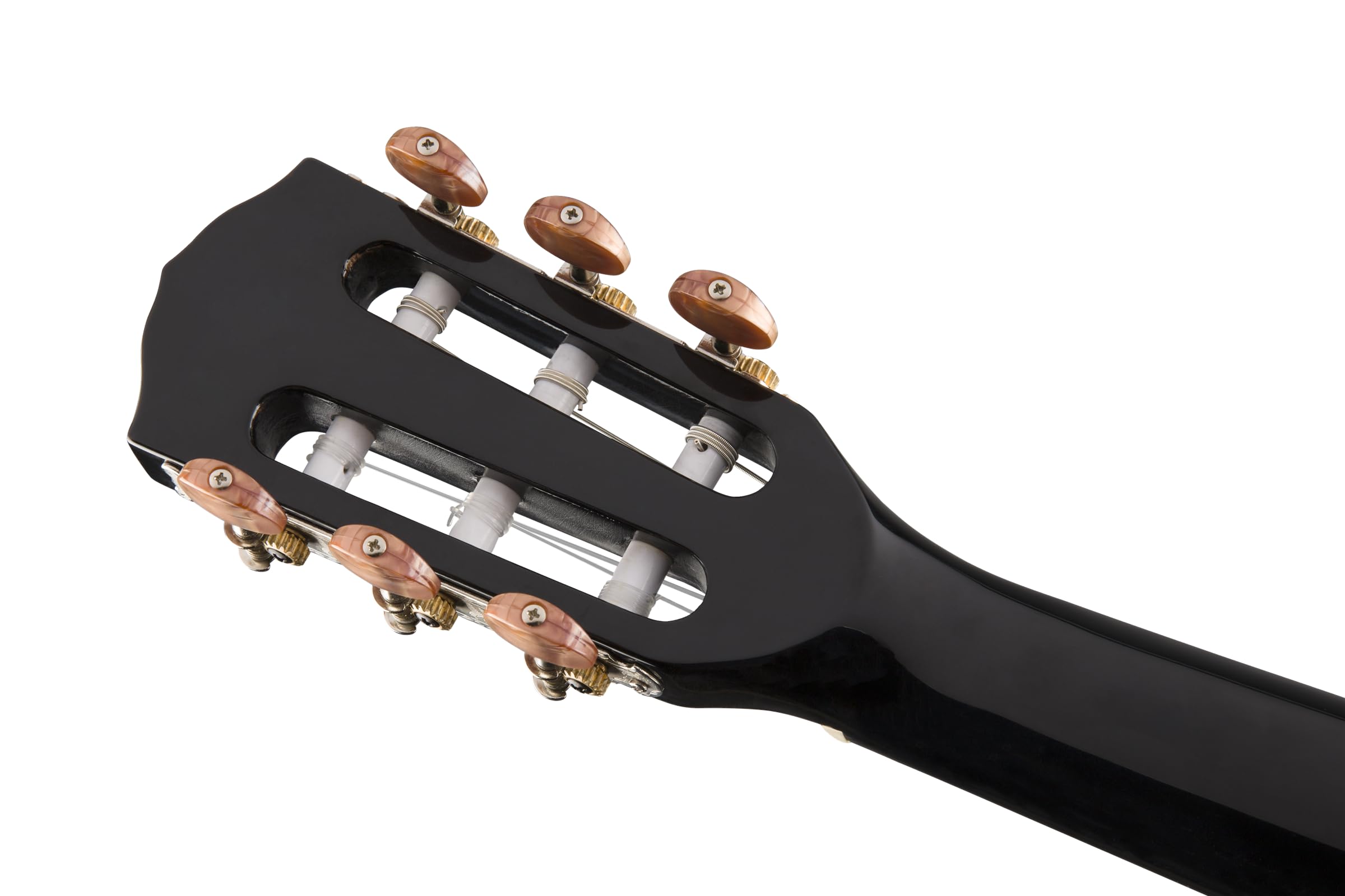 Fender CN-140SCE Guitare acoustique en nylon, touche en noyer, noir avec étui, Inclus des Cours Virtuels Gratuits sur Fender Play