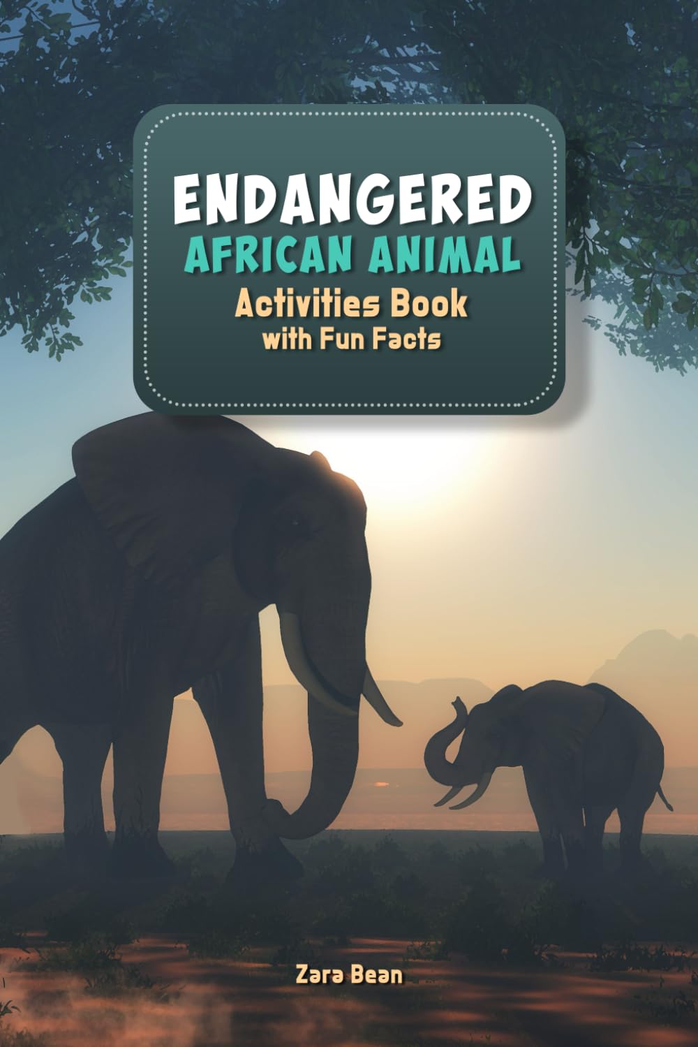 Endangered African Animal Activities Book with Fun Facts