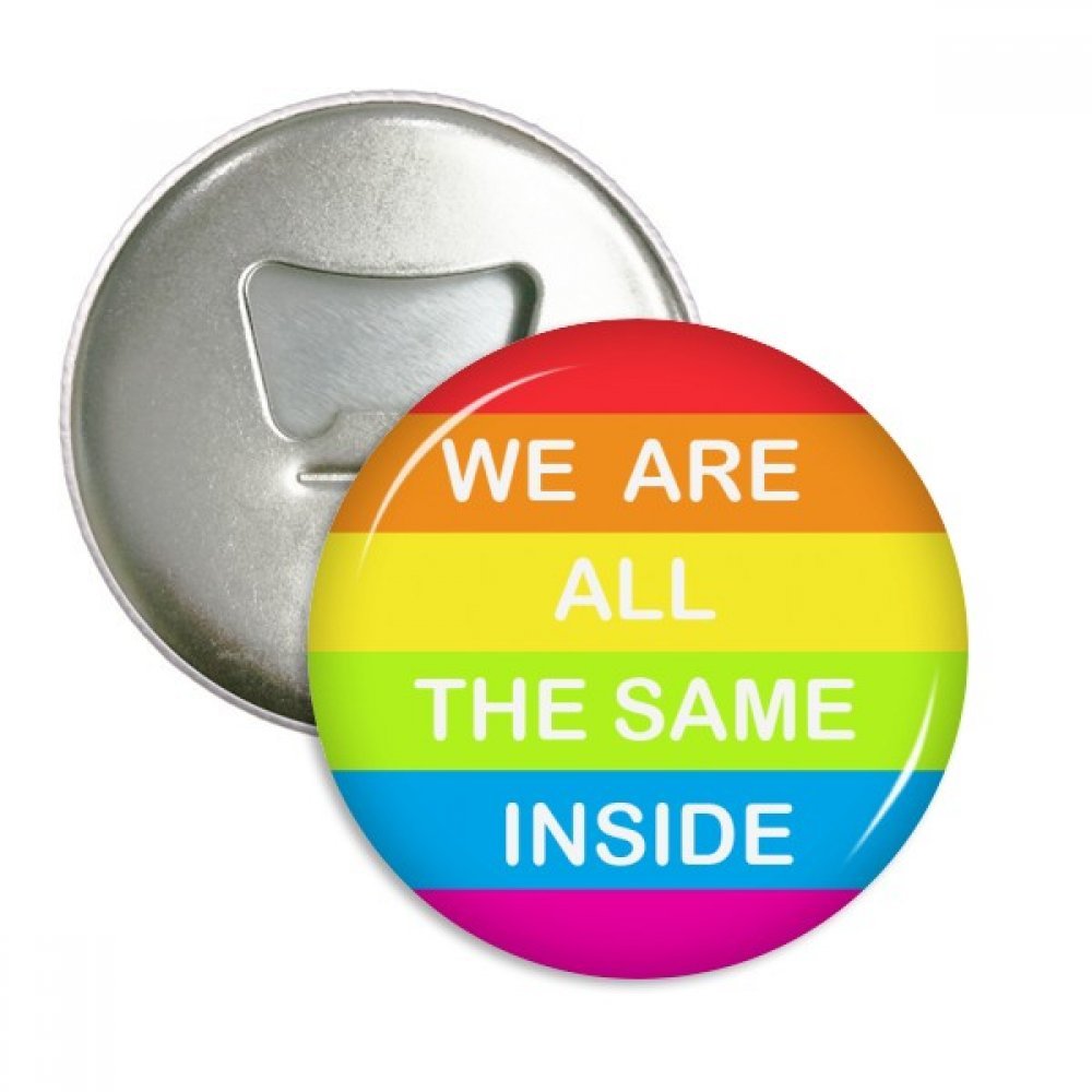 Badge ouvre-bouteille lesbienne transgenre aimant réfrigérateur rond argenté 3pcs
