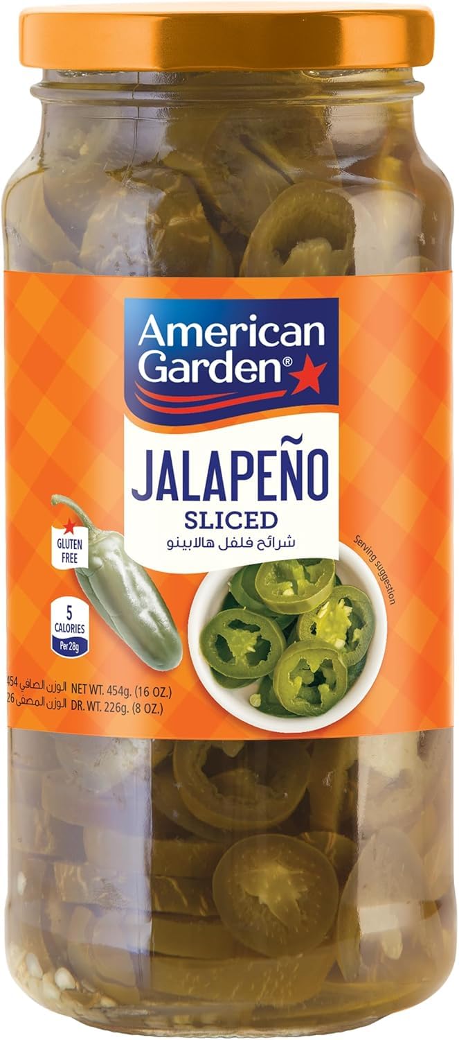 American Garden® Whole Jalapeño, Gluten Free, 5 Calories per 28g, 453g (16 oz) (Product Of USA) From DECADENT FOODS-image-39