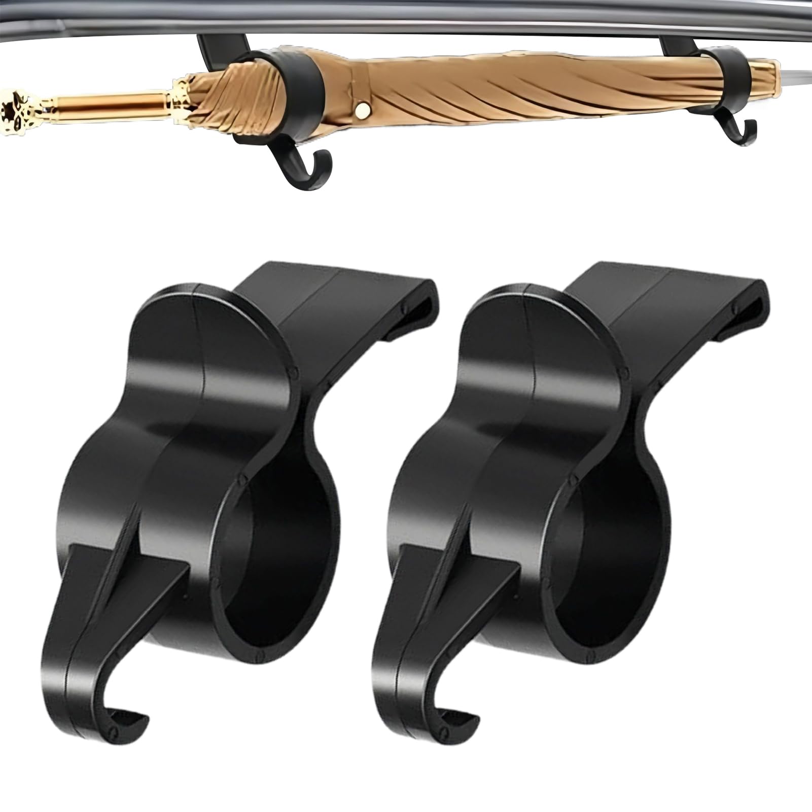 Car Umbrella Hook, Multifunctional Car Boot Organizer Storage Hooks, Boot Trunk Organizer for Purse Automotive Truck Headrest Seat Stroller