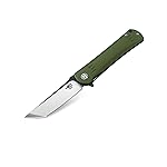 Divers Bestech Knives Tanto Kendo Knife D2 Steel Blade Green Handle G-10 Linerlock Knife Bestech Knives Tanto Kendo Blade Steel D2 Handle Green G-10 Linerlock Green