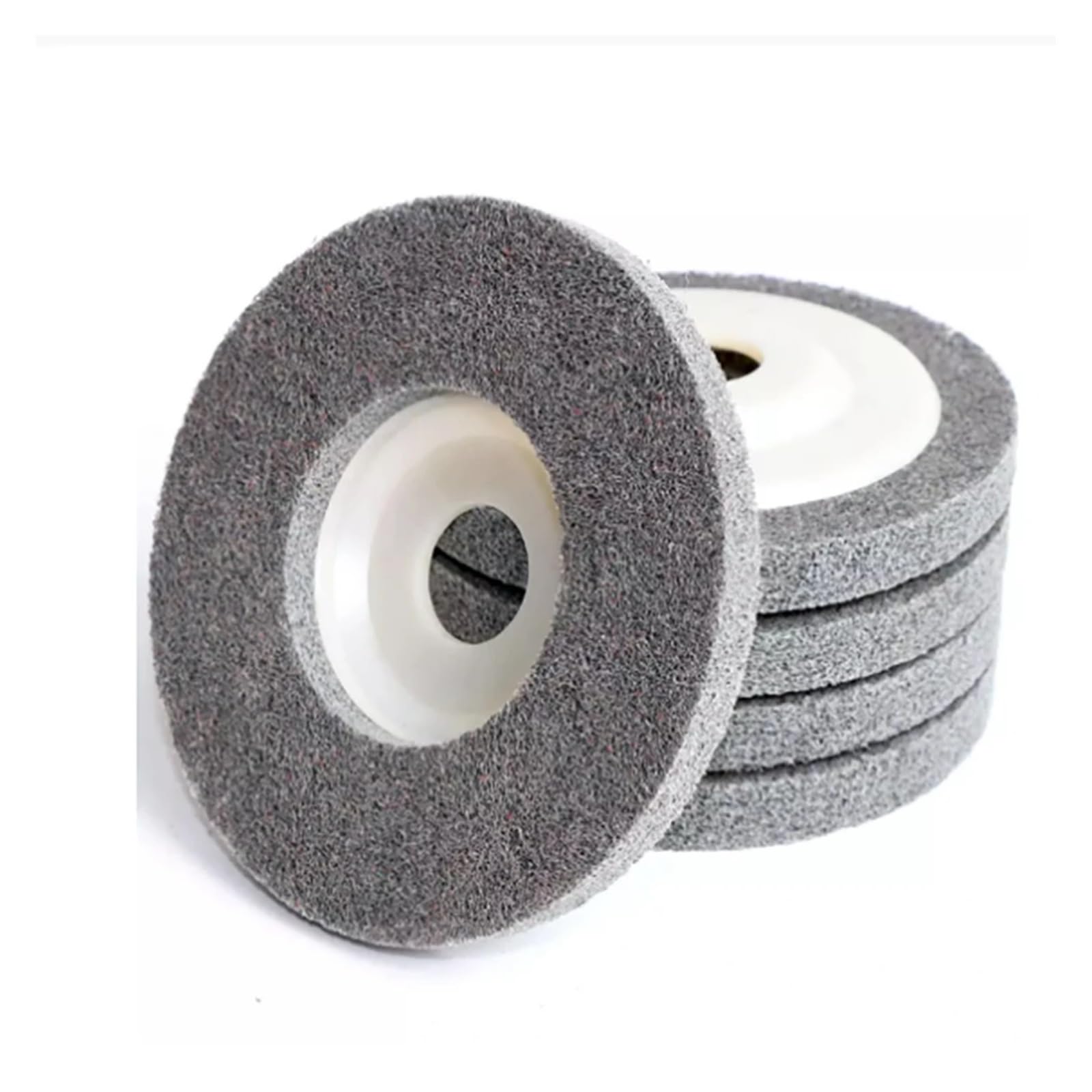 4,5 Pollici 115 mm 5 Pollici Nylon Fibra lucidatura Ruota Non Tessuto Disco abrasivo 125 mm Foro 7/8 "Molla di lucidatura for Metallo(5,5 inch)
