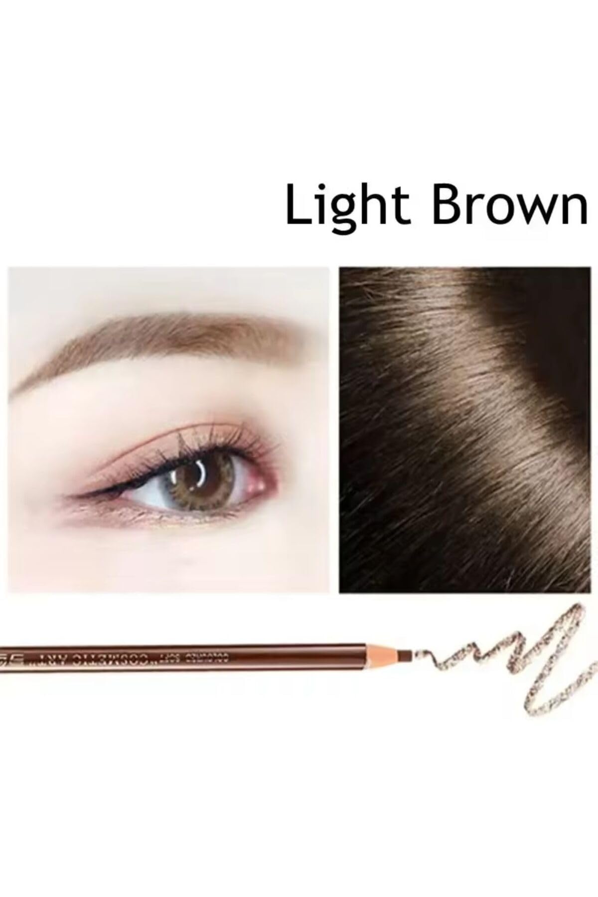 İpli Çizim Kalemi Kaş Tasarım Kalemi Açık Kahve Light Brown