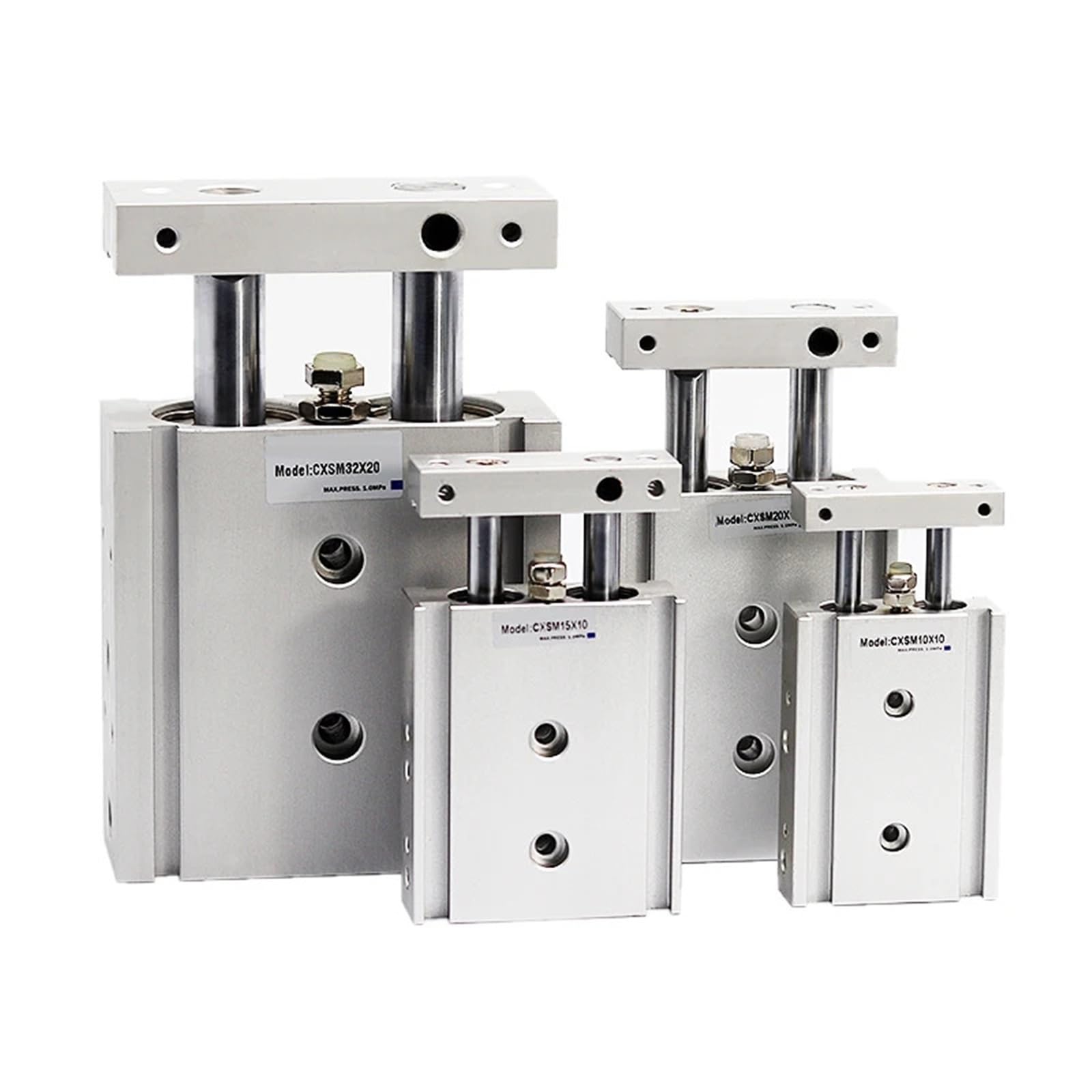 Vérin pneumatique CXSM 25 anti-torsion pour guidage machine