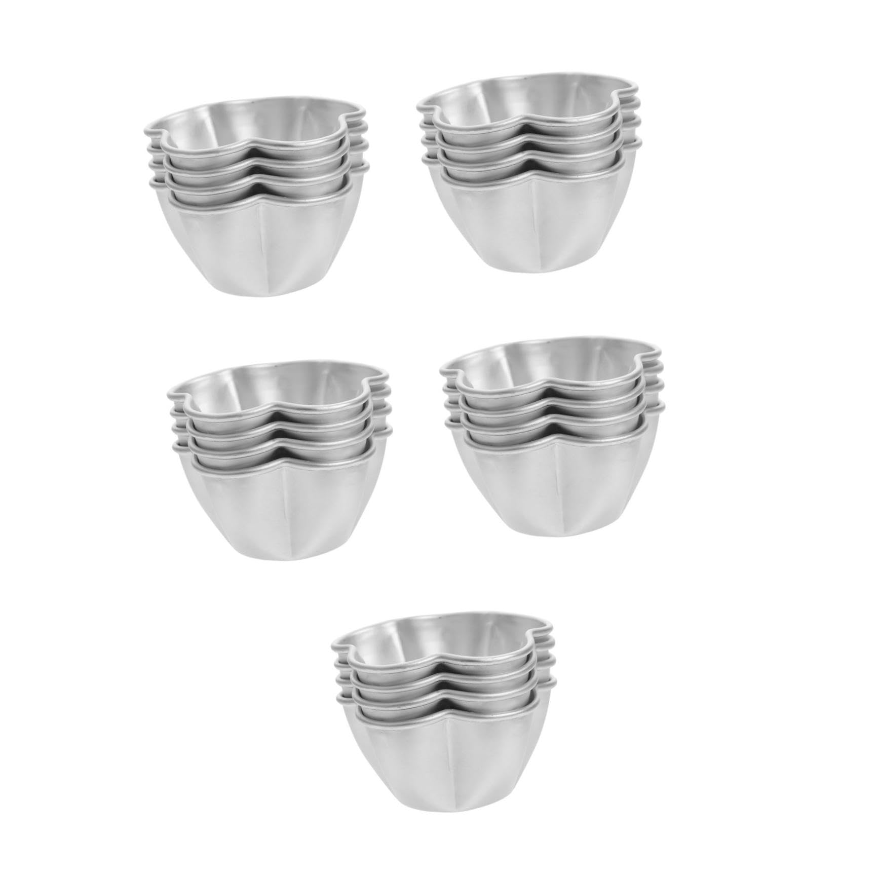 TOPBATHY 20stücke Antihaft-ei-tart-muffin-formen Dekorative Puddingbecher Für Kuchen Quiches Muffins Und Desserts Spülmaschinenfest Und Leicht Zu Reinigen