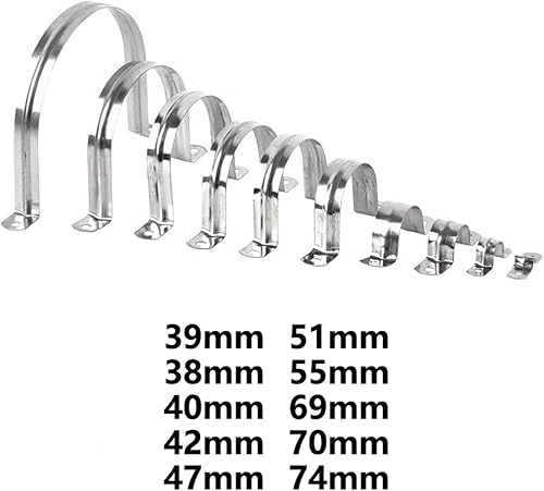 Miniatura 3 de High Strength Metal Saddles Pipe Clamp With Two Hole Water Tube Bracket For Secure Heavy Installation And Long Use Rustproof Mount