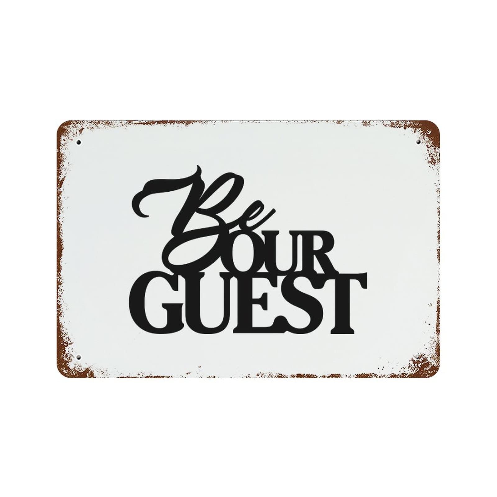 Panneau aluminium Be Our Guest pour embellir un mur vide ou un jardin triste