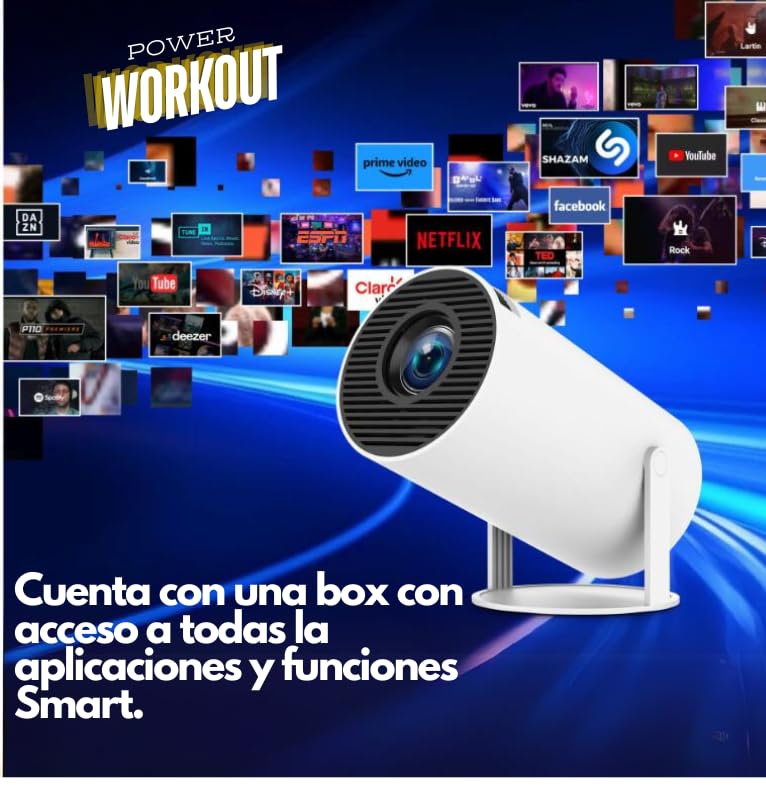 Mini proyector portátil Android 11 VAXI con WiFi 5G y Bluetooth 4