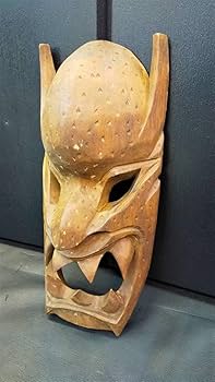 木彫り魔除け　　インテリア　工芸品　東南アジア　壁掛け　　お面　神秘な魔除け 木彫り魔除け インテリア 工芸品 東南アジア 壁掛け お面 神秘な