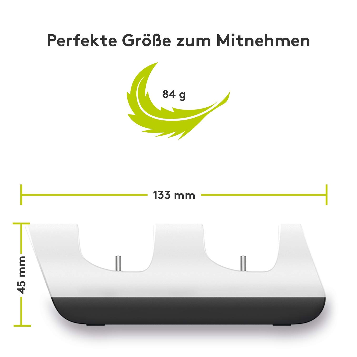 Goobay 52765 PS5 Ladestation für Controller/Ladegerät für 2X DualSense Wireless Controller der PlayStation 5 / USB-C