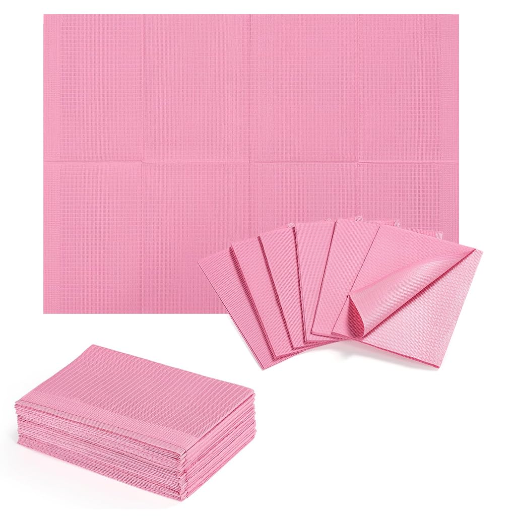 MAYCREATE® Disposable Nail Art Table Towels Mat, Reusable Tissue Waterproof Nail Tips Art Paper 12.7" x 17.9" Waterproof Clean Pads Foldable Nail Tips Art Table Cushion for Salons