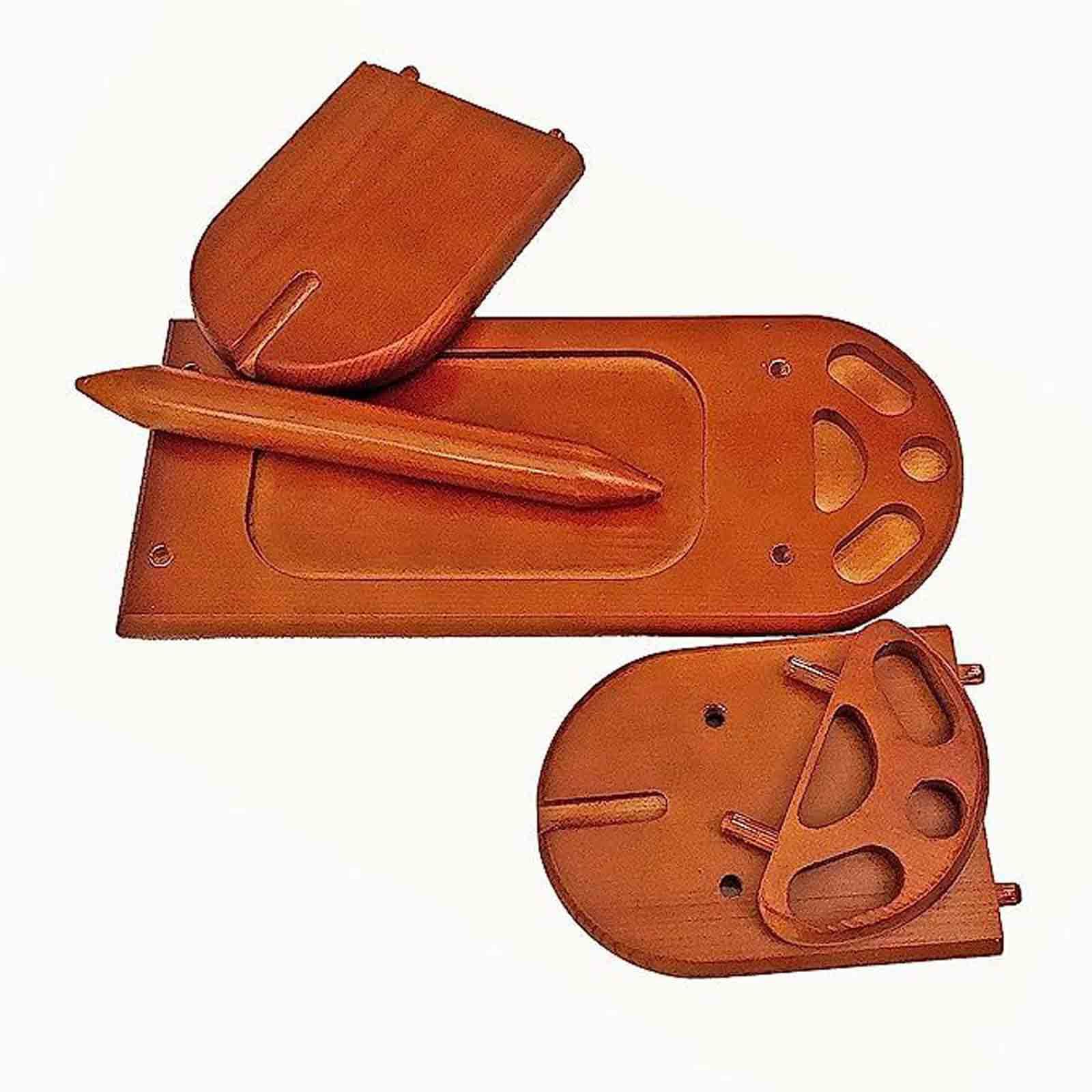 Soporte de hilo de madera for tejer ganchillo, bola de hilo de madera, dispensador de bolas de hilo estable, herramientas de costura de escritorio for el hogar, soportes de bobinas de lana, regalo for