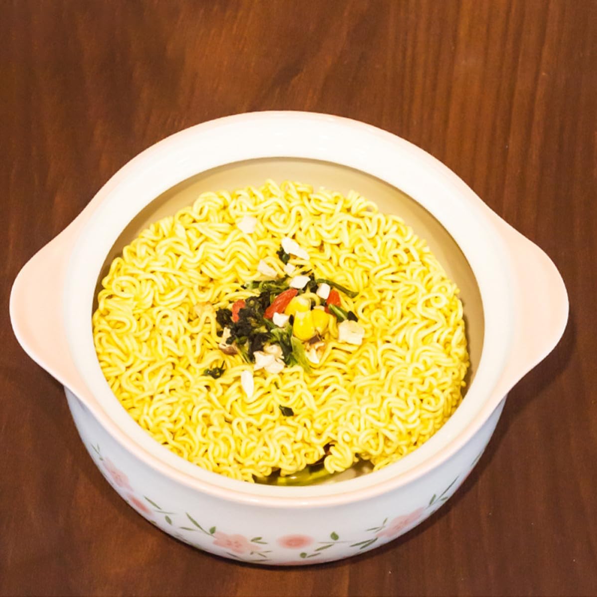 Sosoport Tazón de Ramen de Cerámica Resistente al Desgaste Tapa, Apto para Microondas, Adecuado para Cocina y Fiestas, Diseño Simple y Multifuncional