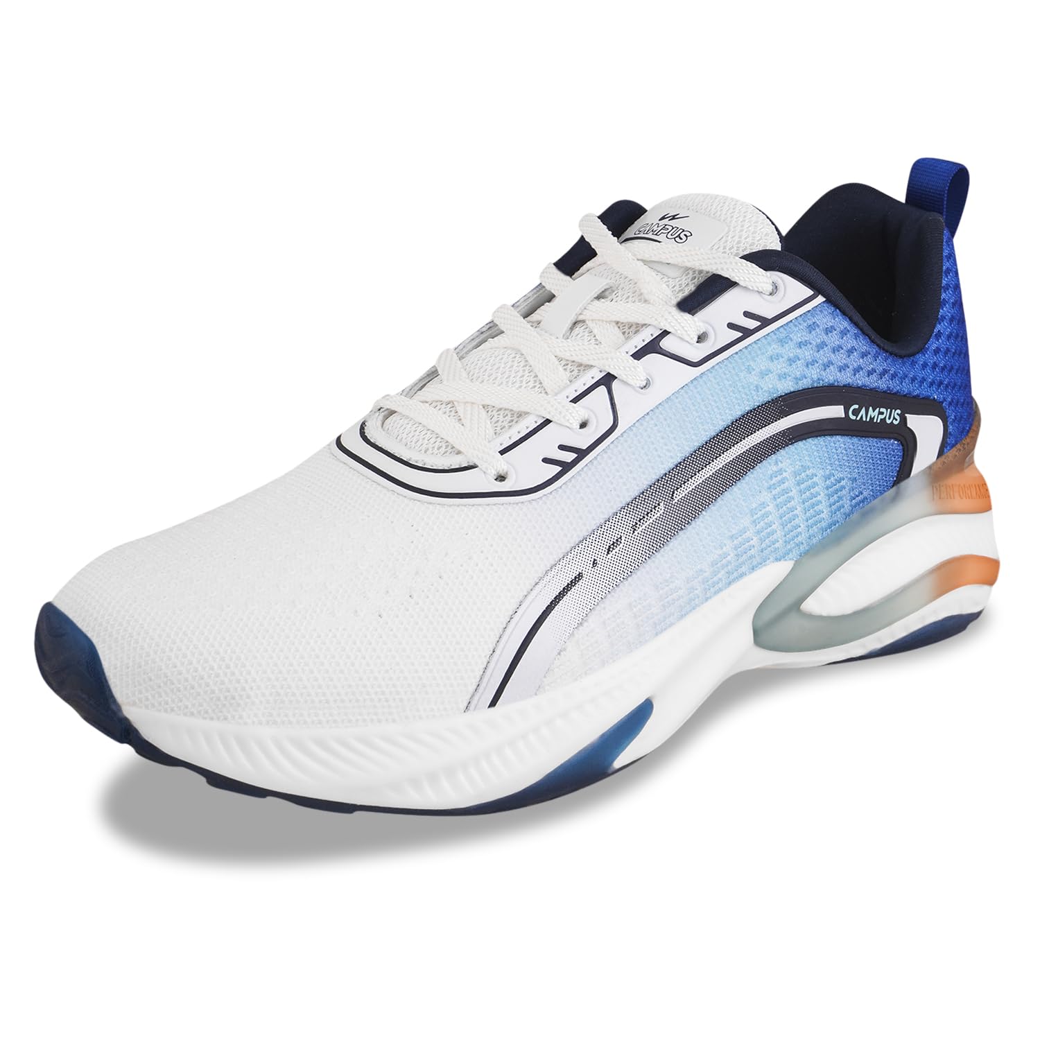 CampusMen's MOVEON WHT/Navy Running Shoes 8-UK/India, WHT/NAVY, 40.5 EU