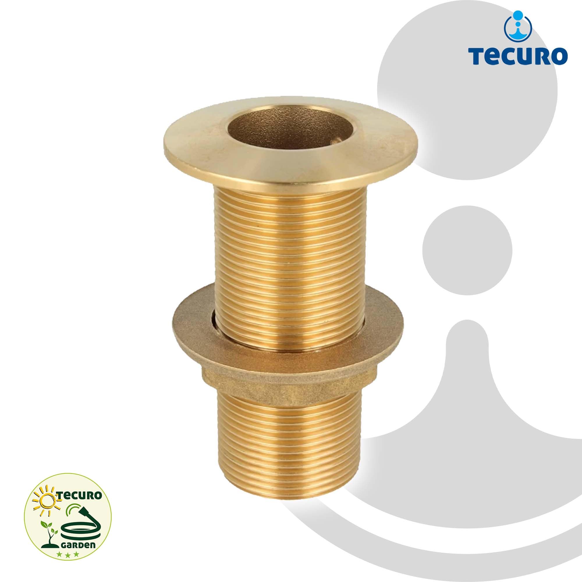 tecuro Przepust zbiornika z 1 cal AG x 100 mm, mosiądz - 710598