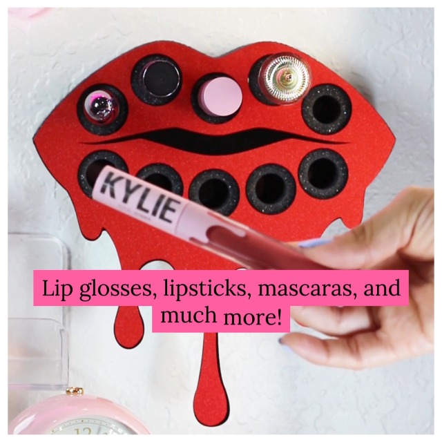 Make Up In Place Fearless Lippenstift-Organizer Aus Acryl – Hält 10 Stifte, Wandmontage