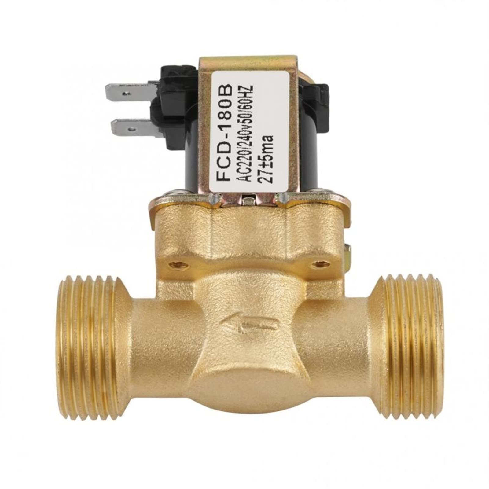 HDPHCRIUN Valve G3/4 2 Way Water Inlet N/C Normal Electric Solenoid AC 220/240V FCD-180B 1Pcs