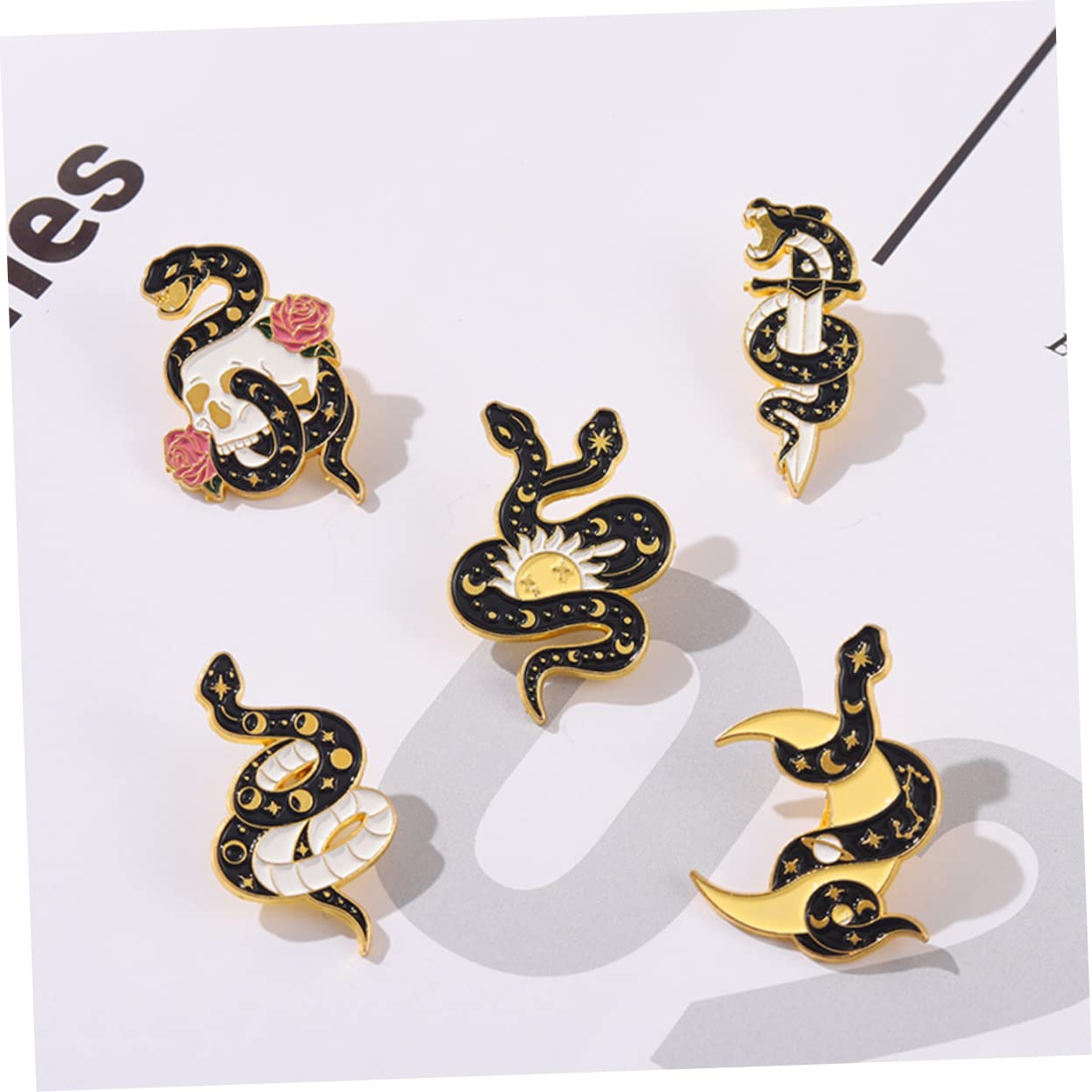 Brosche Boutonniere Pins Anstecknadel Für Schlangenkleidung Zubehör Stift Anhänger Hochzeitslaken Diehochzei Kleidungsverzierung Anzug Reversnadel Legierung