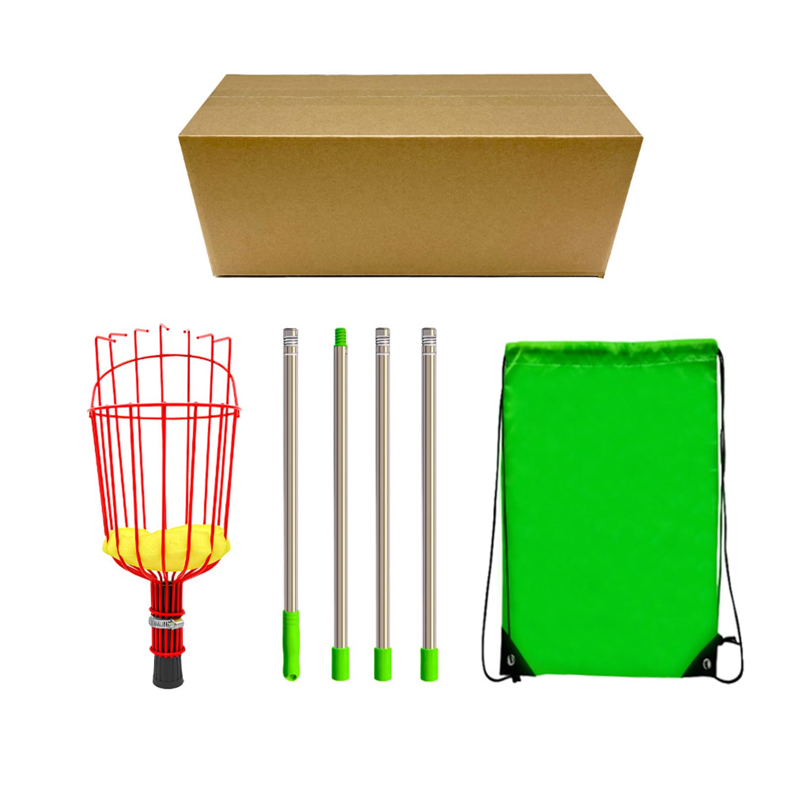 Telescopic Fruit Pickers Easy Assembly Fruit Harvesters for Home Gardening and Professional Farming Needs Extendable Harvesters
