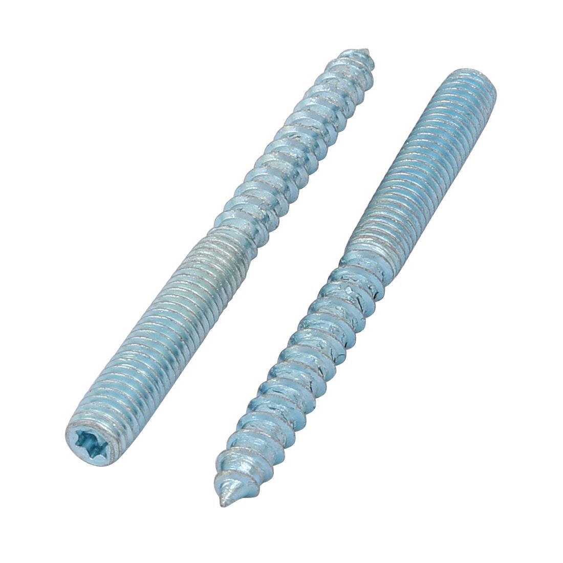 Aexit M6x60mm Carbon Home Hardware Steel Zinc Plated Torx Head Self-Tapping Hanger Bolt 12pcs Model:29as608qo631