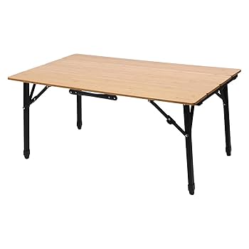 Amazon | Hilander(ハイランダー) バンブー4つ折りテーブル