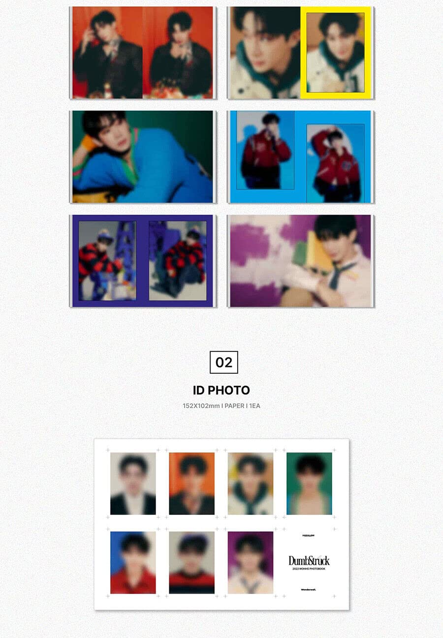 Amazon.com: 2023 WONHO PHOTO BOOK DUMBSTRUCK (RED + NAVY - 2 Ver