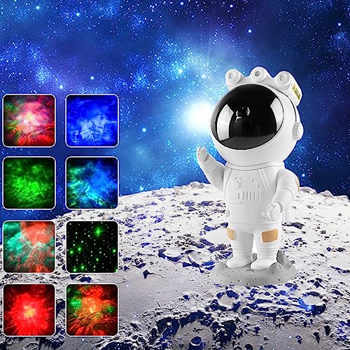 Astronaut Galaxy Projector, Star Projector Starry Night Light with Nebula, Timer and Remote Control Bedroom Decor Aesthetics and Ceiling Projector, Christmas, Birthday Gifts