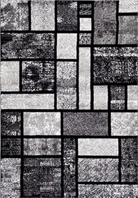 Luxe Weavers Geometric Squares Modern Abstract Area Rug