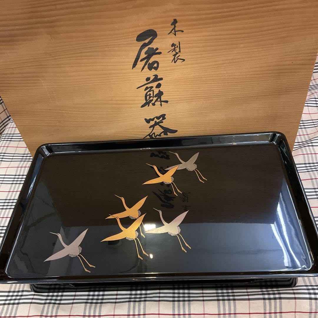 AH54 お屠蘇セット 木製漆塗 蒔絵 松竹梅図 専用紙箱入 木製 漆塗り お屠蘇セット AH54 お屠蘇セット 木製漆塗 蒔絵