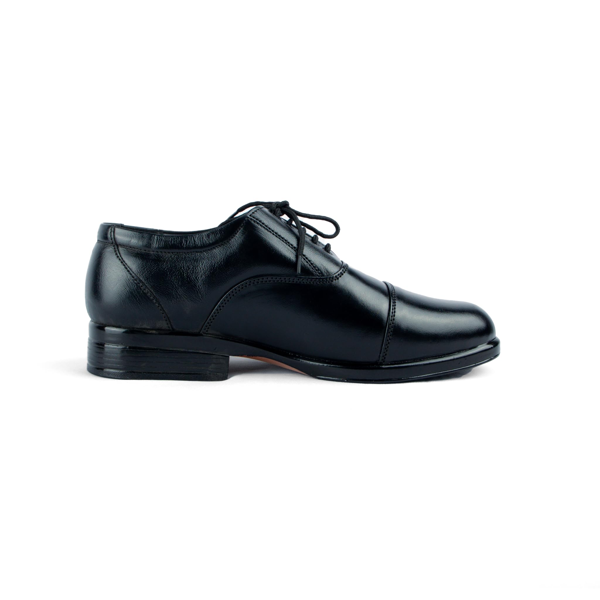 the snazz store Handmade Black Oxford Shoes, Vegan Leather, Cap Toe, Lace-Up, Formal Dress Shoes-picture-44