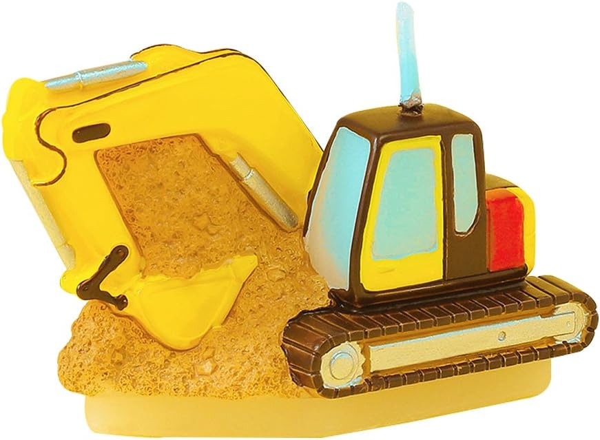 iLikeParChildren's Party Birthday Gift Birthday Candle Excavator Candle for boy for Cake