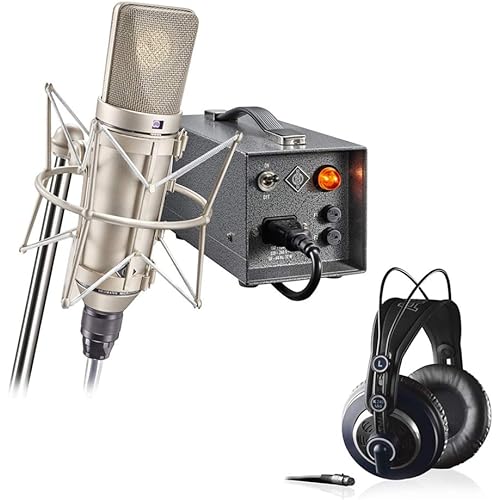 Neumann U 67 Set Large-Diaphragm Tube Condenser Microphone with AKG K240 MKII Pro Stereo Headphones Bundle