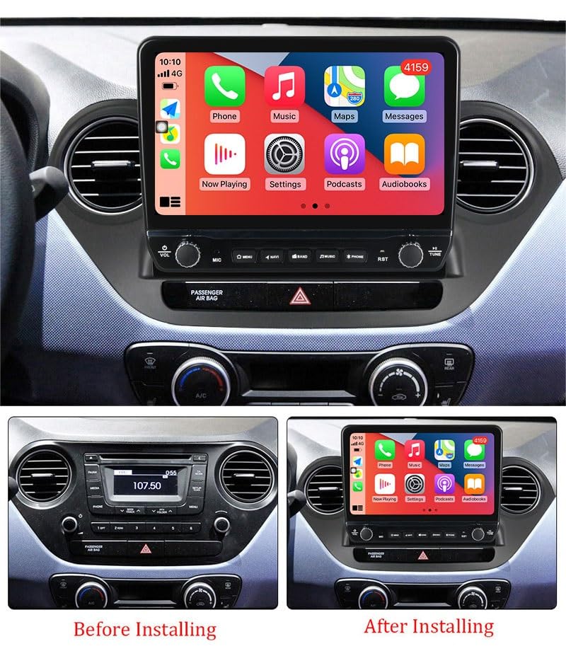 Autoradio Android 10 fluide avec navigation GPS et Full RCA i10