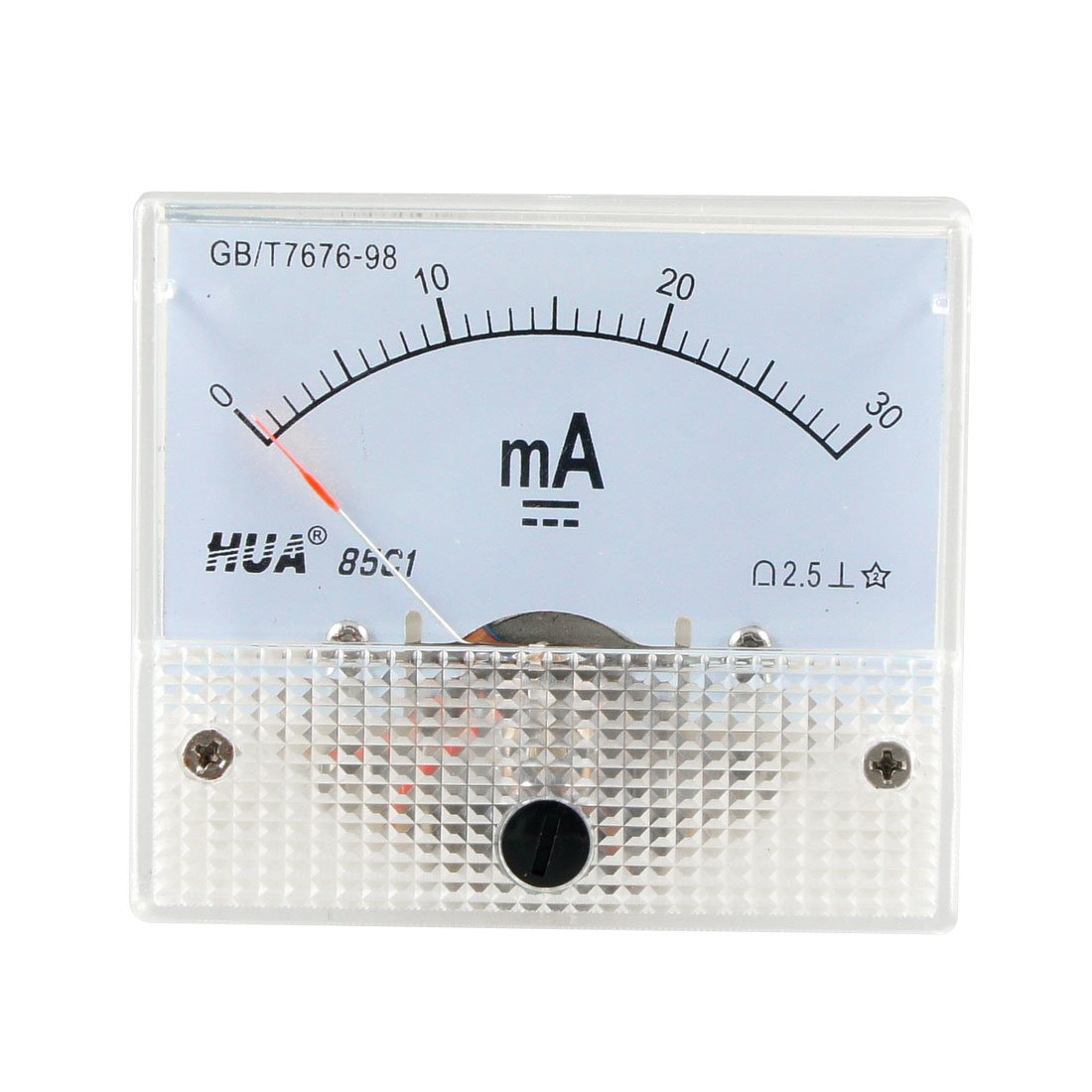 Uxcell Sourcingmap Dc 0-30Ma Analog Current Panel Without Pulse Meter Ammeter 85C1 30Ma Grey White Size 6.2