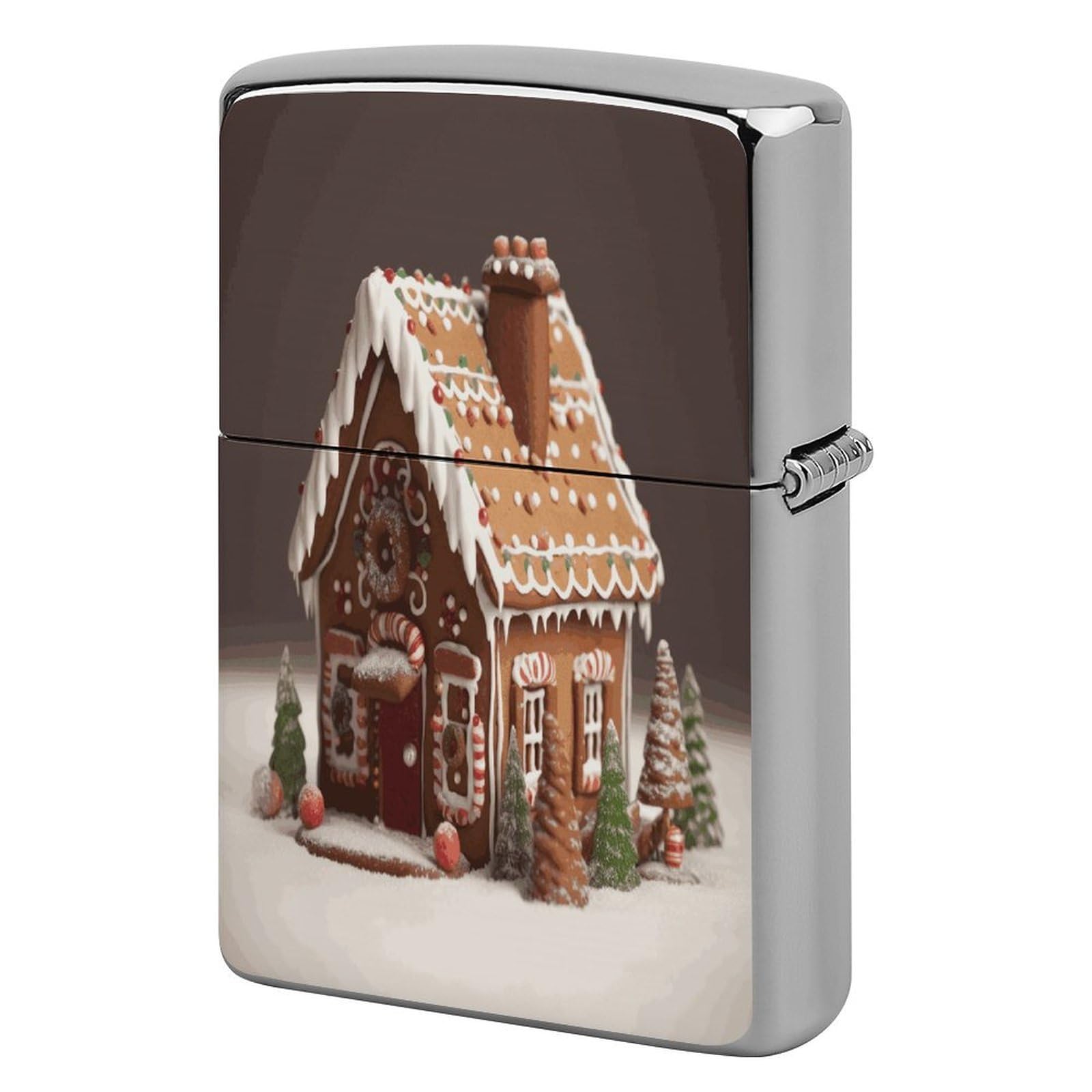 Fekiloot Style Gingerbread House Lighter Case Cover Lighter Holder