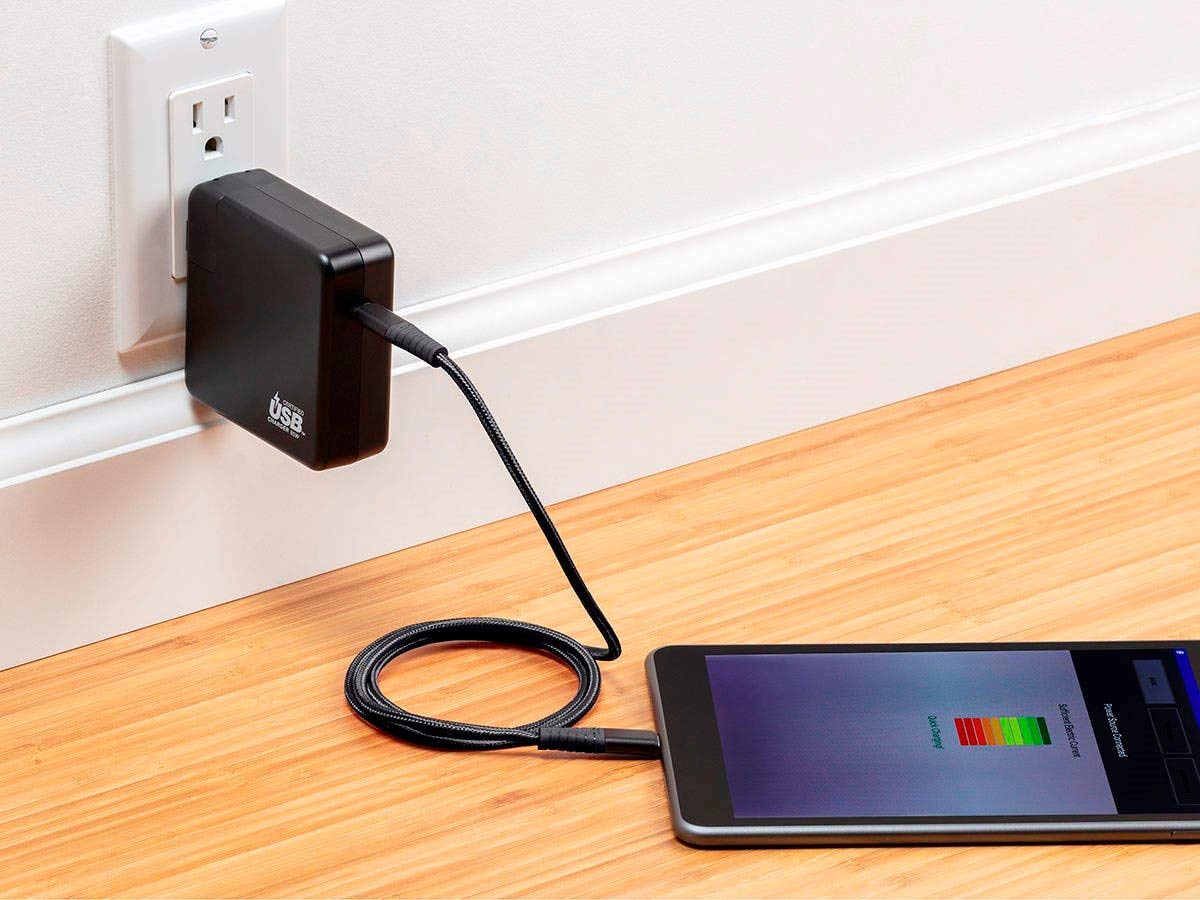 Monoprice Cavo USB 2.0 di tipo C per ricarica e sincronizzazione – 9,5 m/1,8 m/3 piedi/3 m, nero (3 pezzi) intrecciato in nylon rinforzato Kevlar, resistente, 5A/100 W, per Samsung, iPad Pro, MacBook,