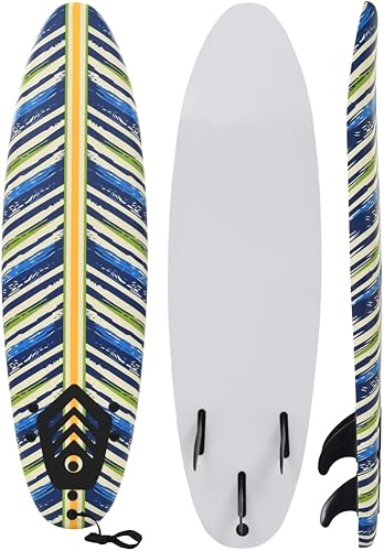 Tabla de surf de playa, tabla de surf ultraligera de 66.9 pulgadas de largo con cubierta XPE