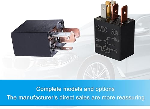 Miniatura 3 de 4 relés de arranque de automóvil de 5 pines y 12 V, multiusos, resistente al agua, 30 A, accesorios universales de relé de acondicionador automotriz