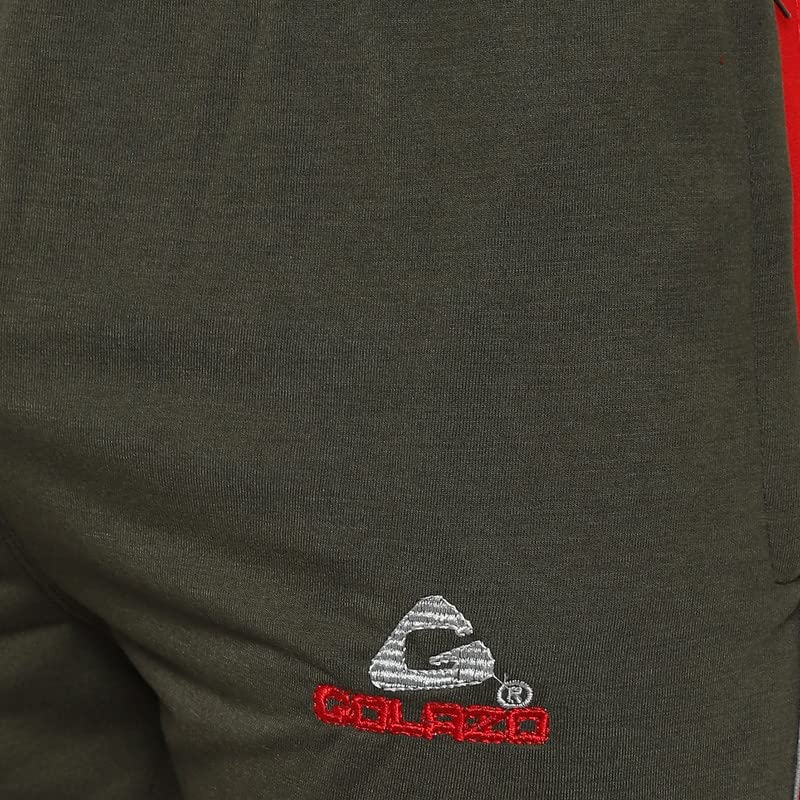 Image of GOLAZO Regular Fit Multicolor Cotton Track Pants for Men with Comfort and Style in Your Athelisure Wear