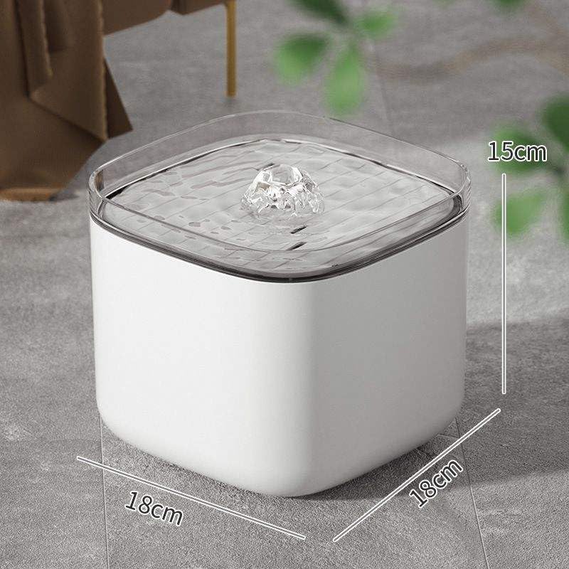 Image of Pet Water Fountain Super Silent - Water Fountains for All Pets Indoor - Suitable for Cats, Birds, Rabits and Dogs (Moonstone White, 3L)
