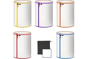 5-Pack Premium 5-Gallon Strainer Bags with Mesh Screen and Pouch for Micron Filtering
