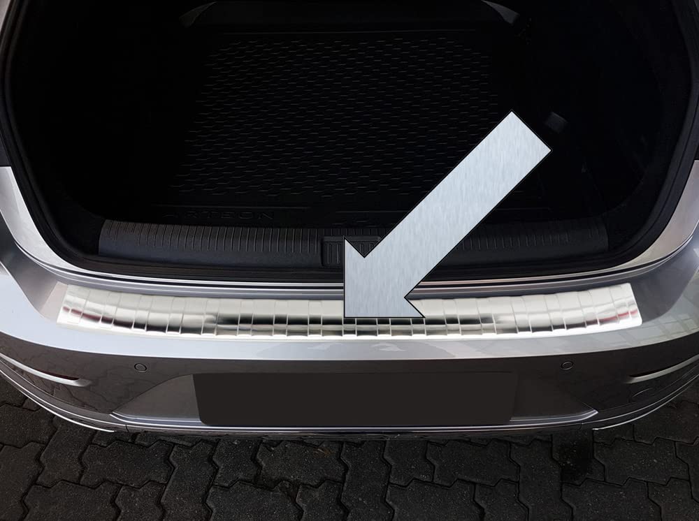 Spangenberg Protección para borde de carga de acero inoxidable, Protector Parachoques Trasero para Volkswagen Arteon Hatchback a partir de año de construcción 04.2017 – Art. 3235189