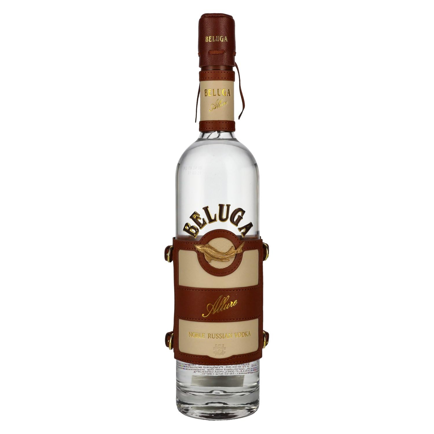Beluga Vodka Allure Leather Bottle 700ml @ 40% abv : Amazon.com.au