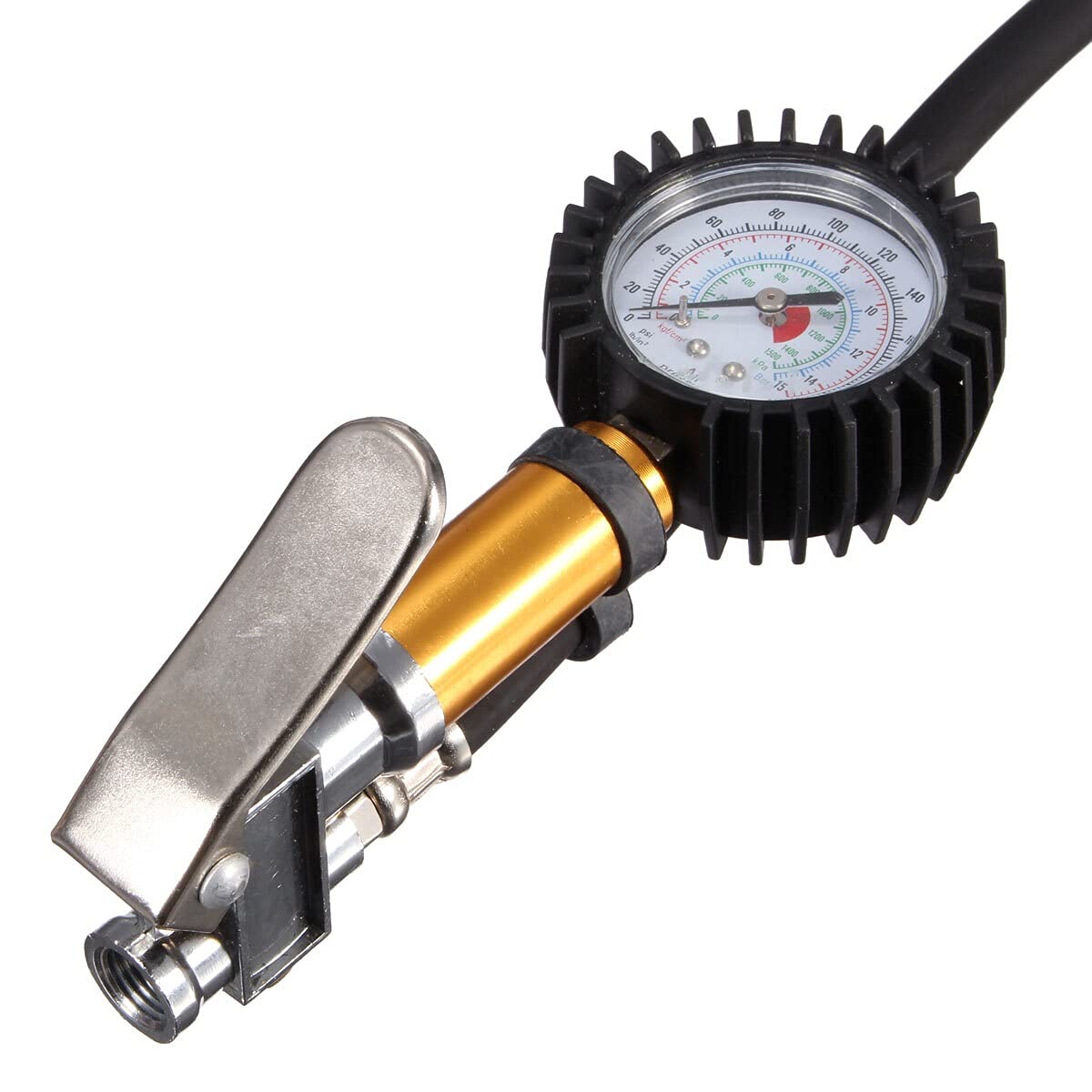 Manometr Auto Car Truck Opona motocyklowa Narzędzie do pompowania opon Manometr 220 PSI Manometr powietrza Dial Head Inflator Kompresor