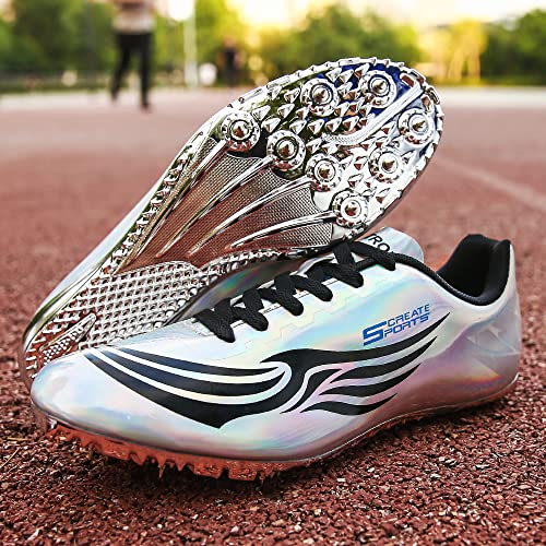 THESTRON Unisex Track Spikes Running Sprint Shoes Track & Field Shoes for Men Women Kids Cool Racing Running Sneakers3