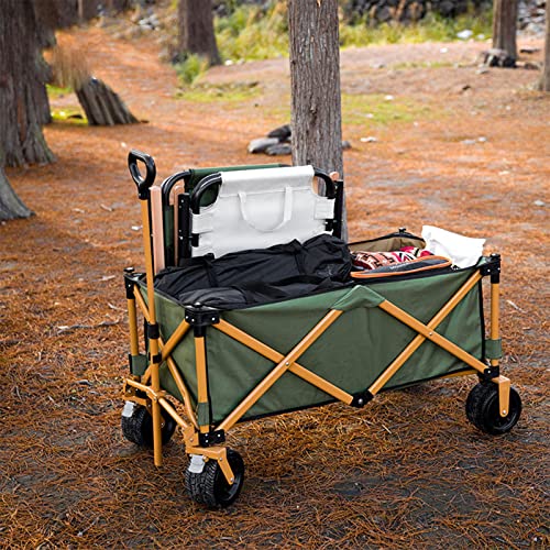 Carro útil plegable exterior 600D Oxford con asa ajustable y ruedas giratorias para camping y picnic miniatura 2