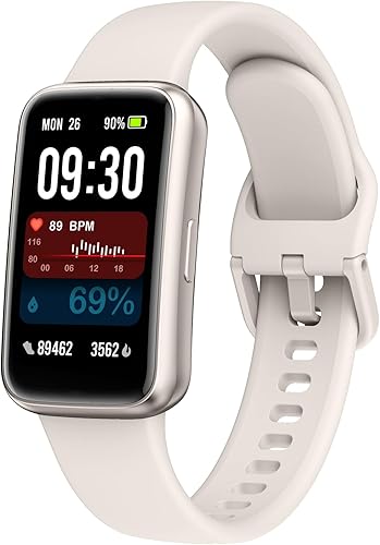 Rastreador de actividad física, reloj inteligente con monitor de sueño de oxígeno en sangre y frecuencia cardíaca 247, pantalla táctil HD de 1.47