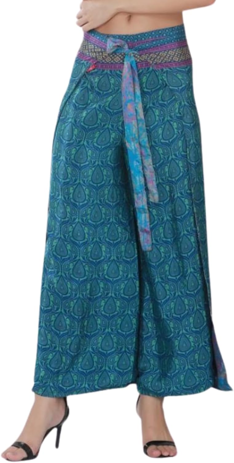 Wevez® Women's Pack of 5 Thai Fisherman Palazzo Pants, One Size, Assorted - Image 5